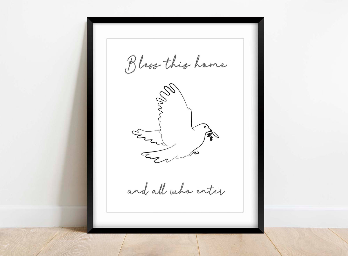 Christian gift for new homeowners, Biblical verse decor for the home, Meaningful Christian wall art, Religious wall decor