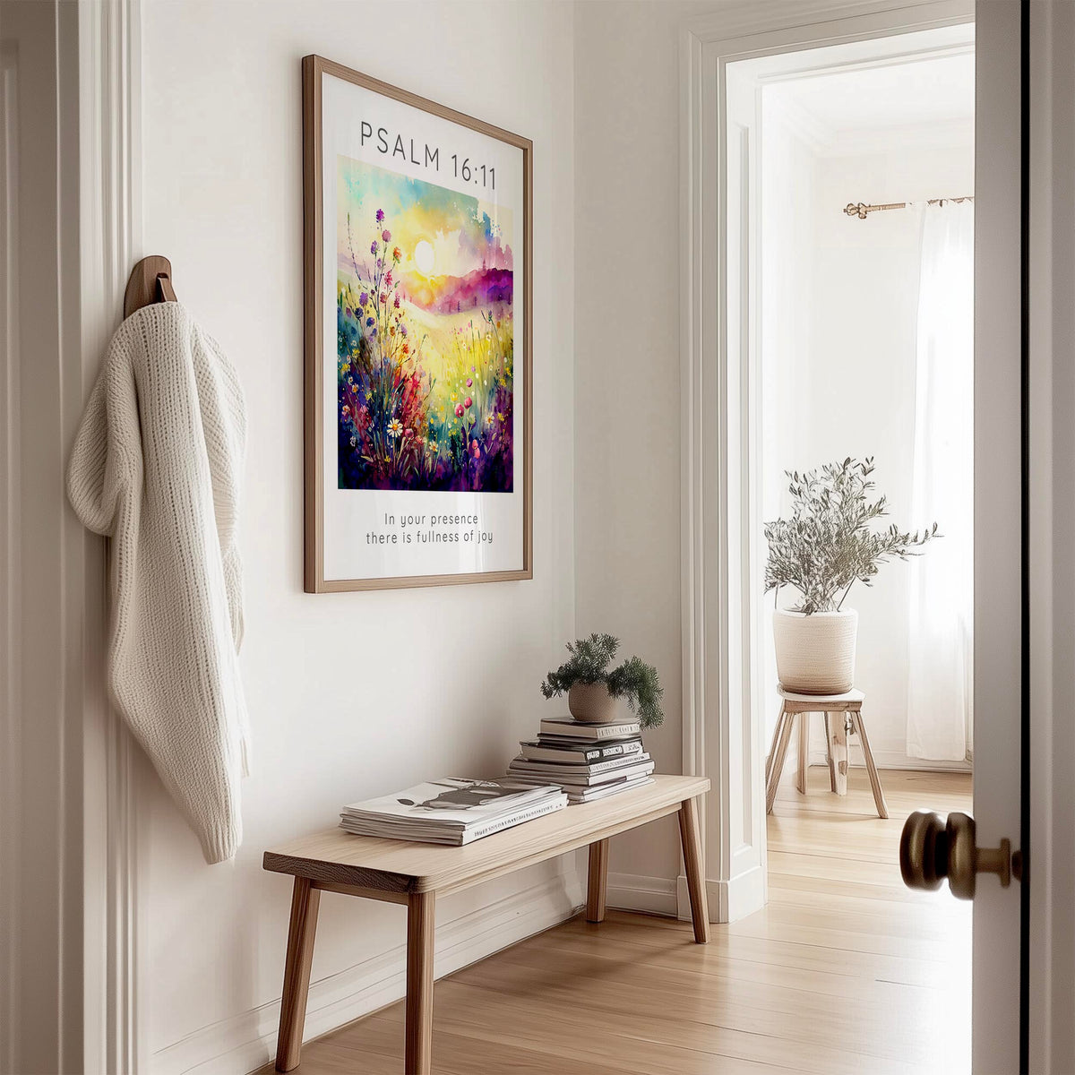 ‘In Your Presence There Is Fullness Of Joy’ – Faith-inspired wall decor bringing colour and peace.