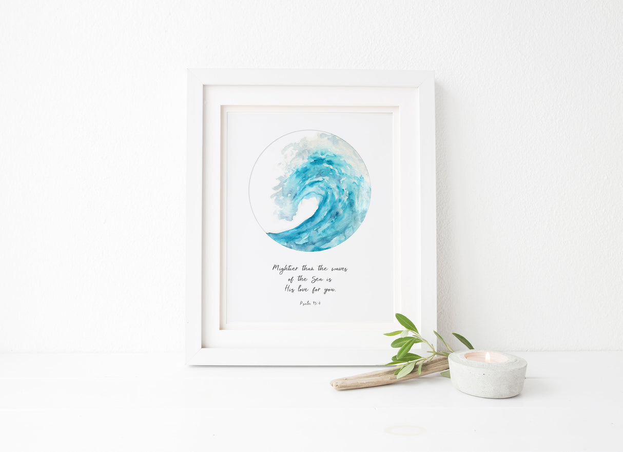 Ocean Theme Wall Decor, Ocean Theme Wall Art, Beach Themed Wall Art, Ocean Themed Bathroom Wall Art, Custom Quote Print