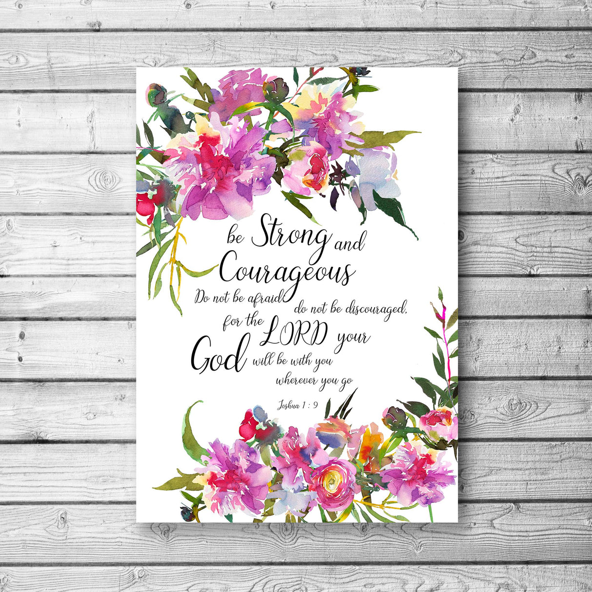Watercolor Bible Verse Print, Watercolor Bible Quotes, Watercolor Scripture Art, watercolor scripture art, bible verse