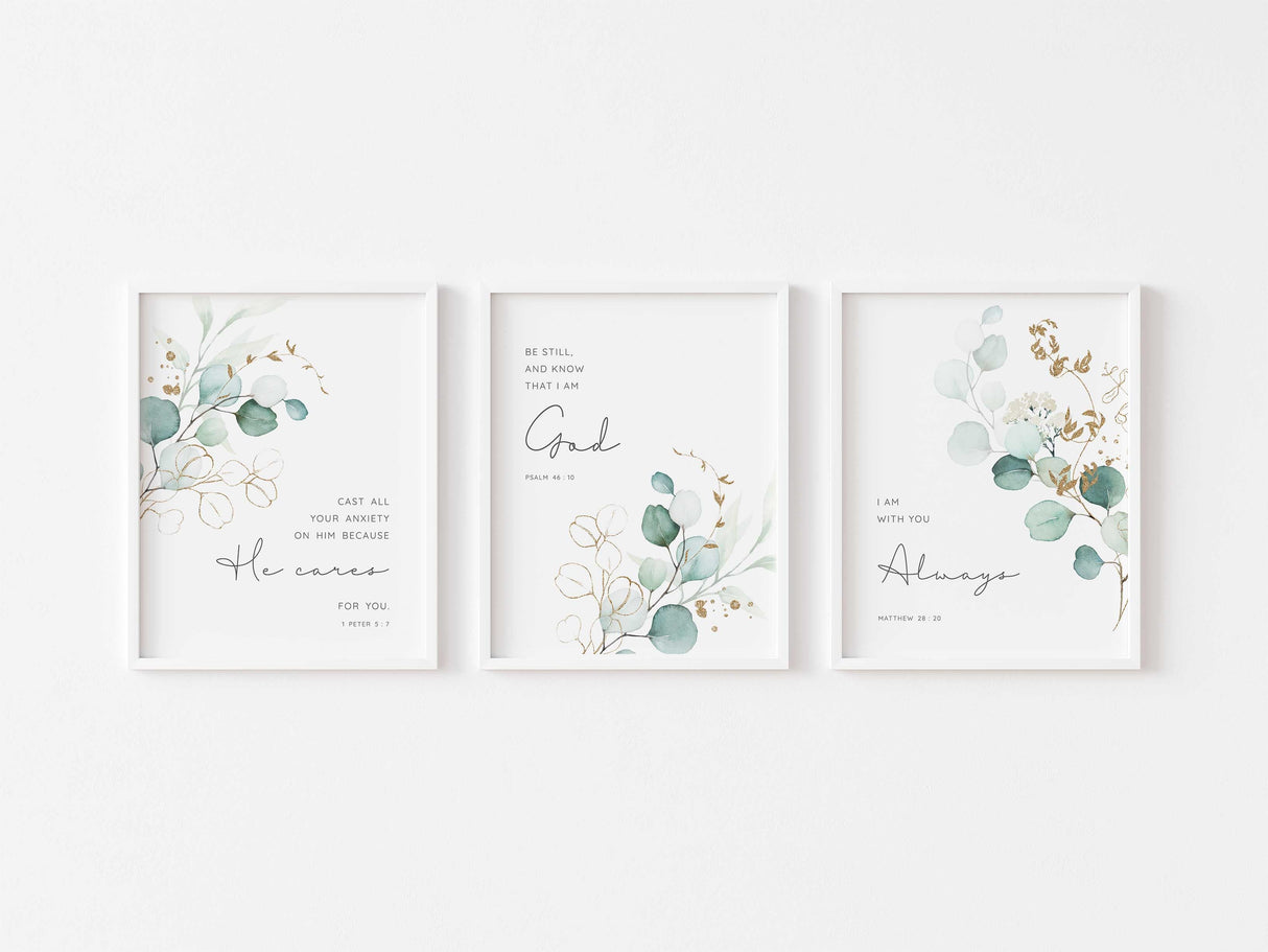 Christian Print Sets, Contemporary Christian Wall Art Uk, Bible Art, modern christian wall art, christian artwork for home