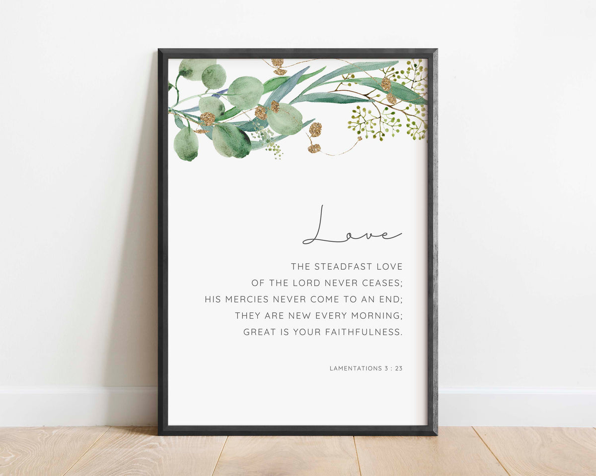 His mercies Are New Every Morning print, His mercies Are New Every Morning prints, His mercies Are New Every Morning wall decor
