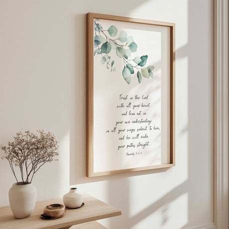 Book of Proverbs – Bible verse print collection featuring Christian scripture wall art focused on wisdom, guidance and godly living.