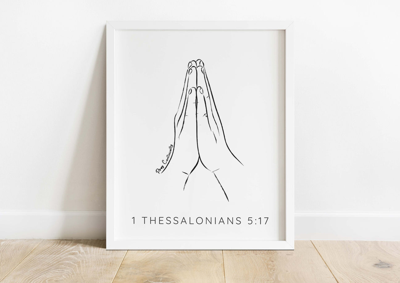 Minimalist Christian Prints Collection - Pray Continually