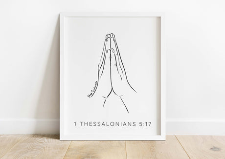 Minimalist Christian Prints Collection - Pray Continually