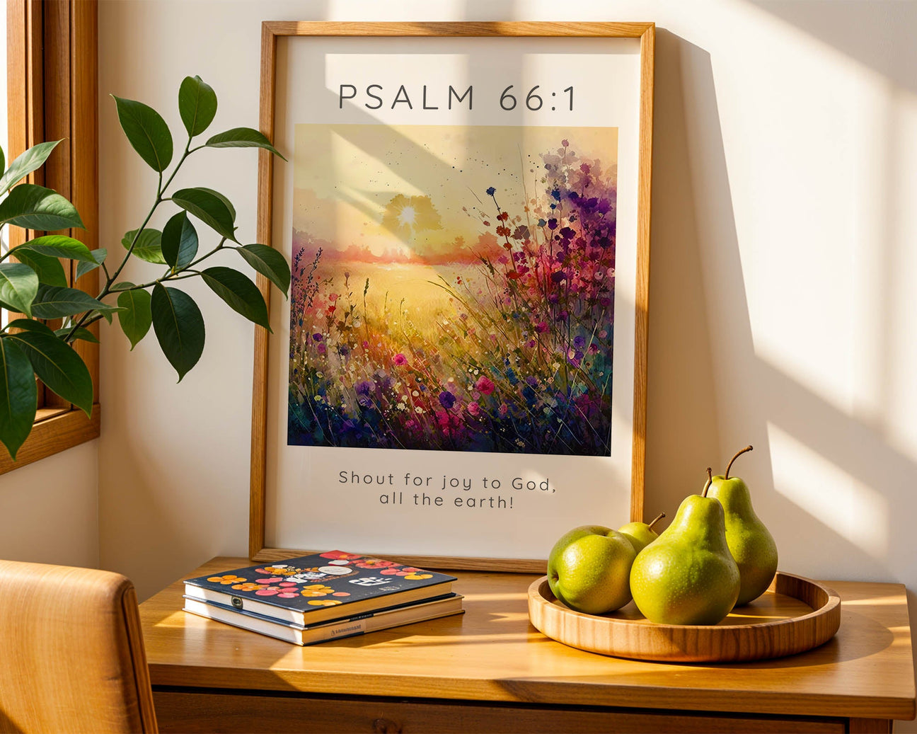 Yellow Bible verse prints – Christian wall art collection in warm yellow tones featuring joyful and hope filled scripture designs.