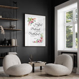 Hopeful Romans 12:12 wall hanging, Faith-filled Bible verse artwork, Encouraging prayer room decor