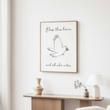 Bless This Home – Faith inspired wall art with dove and olive branch design offering peace and home blessing.