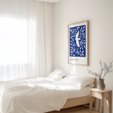 John 8:36 - Free Indeed Christian Bible verse wall art with bird imagery and delicate white vines symbolising freedom in Christ.