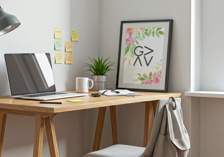 God Is Greater Than The Highs And Lows – Christian wall art with watercolour floral design and uplifting faith based message.