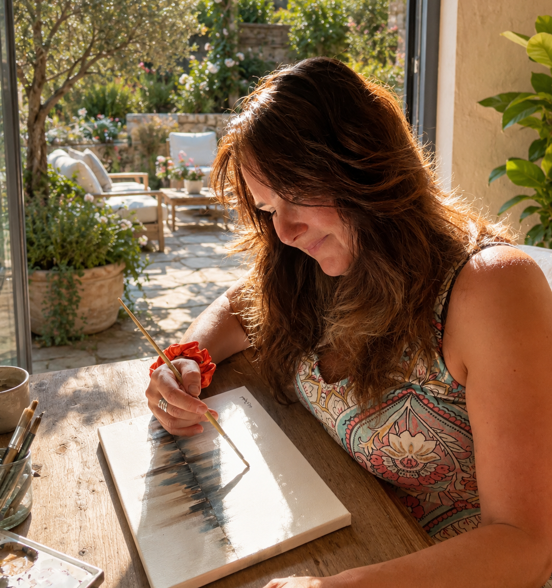 Dorset Christian Artist Kat Shephard Painting