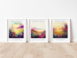 Harmonious nature and faith wall decor, Unique gift idea: Christian verse meadow prints, Biblical peace and joy wall prints