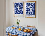 Isaiah 40:31 and John 8:36 – Blue bird Christian print set.