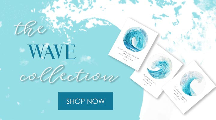 Ocean-themed Bible verse prints: tranquil waves meet inspiring words.