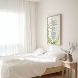 Psalm 23 – The Lord is my shepherd Christian wall art with green botanical wreath and full comforting scripture.