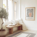 2 Corinthians 4:7 - Treasure in jars of clay Christian Bible verse wall art with minimalist vase artwork and soft neutral tones.