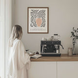 2 Corinthians 4:7 - Inspirational Christian wall art showing elegant vase illustration with scripture about strength and faith.