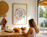 Mark 10:27 – Christian wall art print about faith and trusting God.