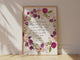 Christian home decor featuring Scripture and flowers, Encouraging Bible verse wall art for spiritual upliftment