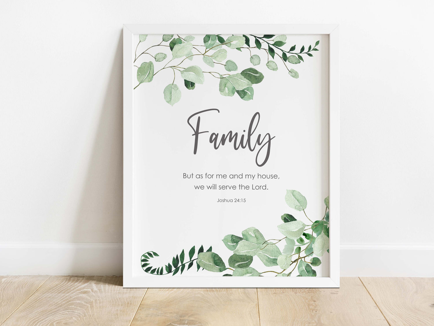 But As For Me And My House We Will Serve The Lord Bible Verse Print, wall decor for bedroom, kitchen wall decor