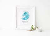 Ocean Theme Wall Decor, Ocean Theme Wall Art, Beach Themed Wall Art, Ocean Themed Bathroom Wall Art, Custom Quote Print