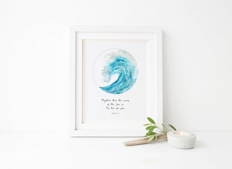 Ocean Theme Wall Decor, Ocean Theme Wall Art, Beach Themed Wall Art, Ocean Themed Bathroom Wall Art, Custom Quote Print