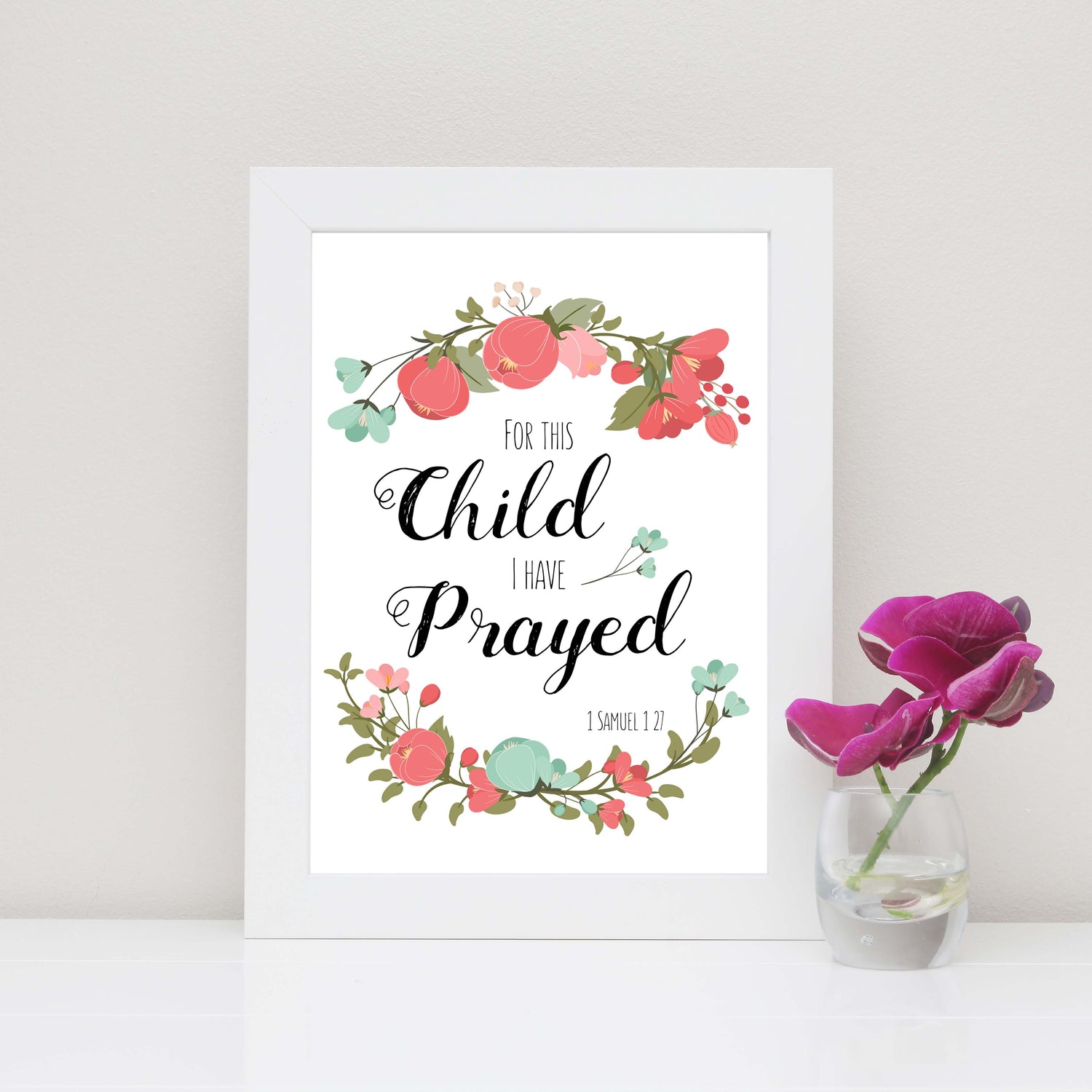 bible verses on faith, bible verses about encouragement, bible verse wall art for nursery, Bible Verse Wall Art Print