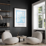 Infuse your home with meaning – a 1 Peter 4:8 print, pairing 'Above all, love each other deeply' with Matisse flowers on a light blue background