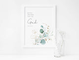 Biblical Prints, Psalm 46 10 Botanical Prints, New Home Gift for Christian Gifts for Her, Modern Christian Art, Psalm 46 10 Print