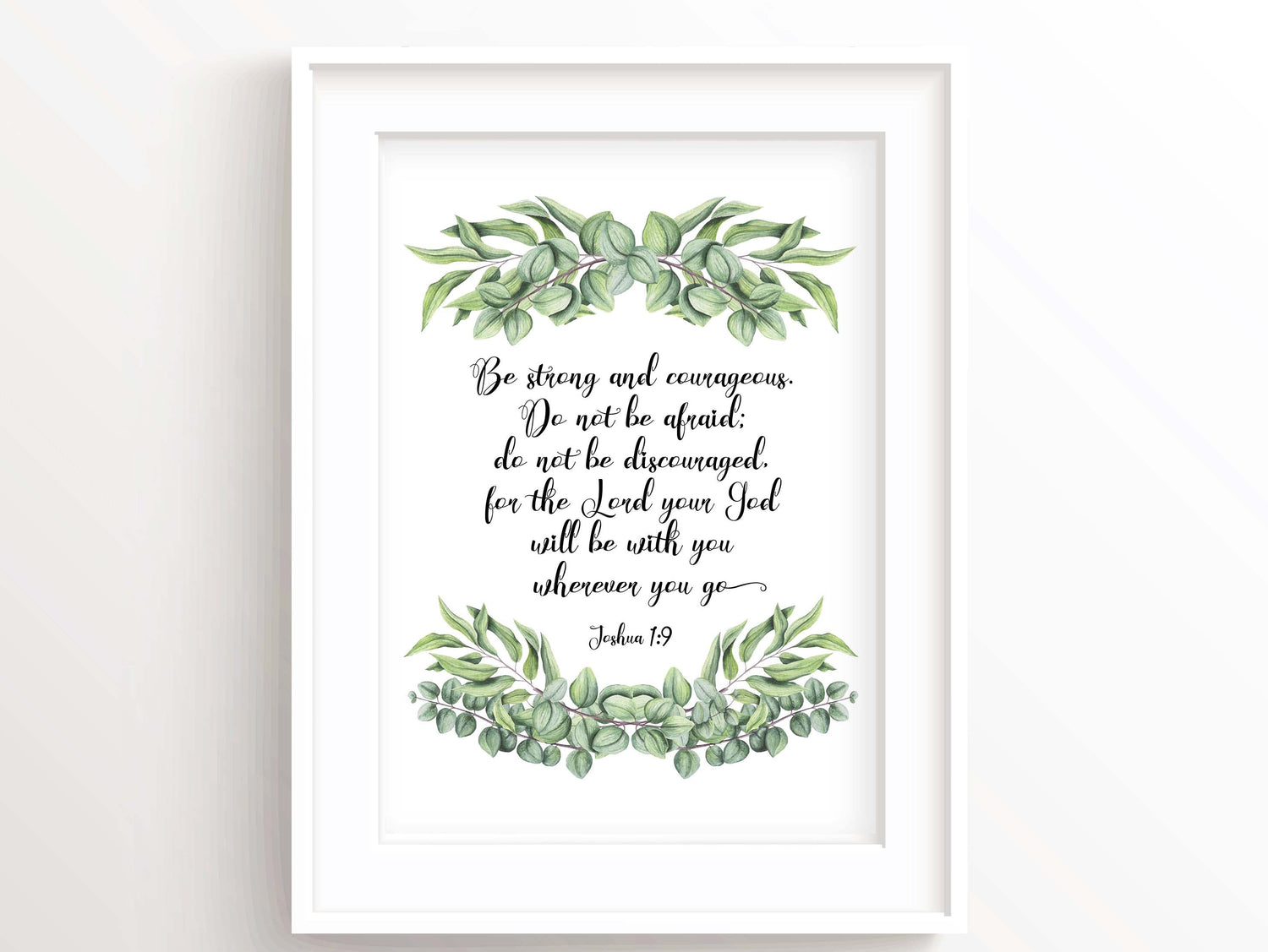 Joshua 1 verse 9 print, Biblical Gifts Women, Biblical Gifts, Bible Verse