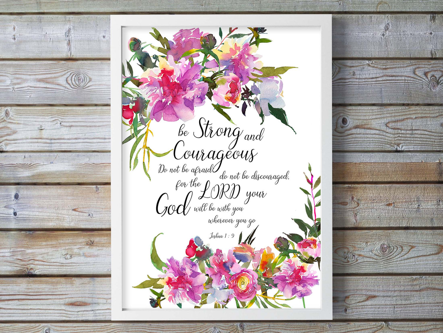Joshua 1 9 Pictures, Joshua 1 9 Printable, Joshua 1 9 Wall art, gifts with joshua 1 9, Be Strong and Courageous Print