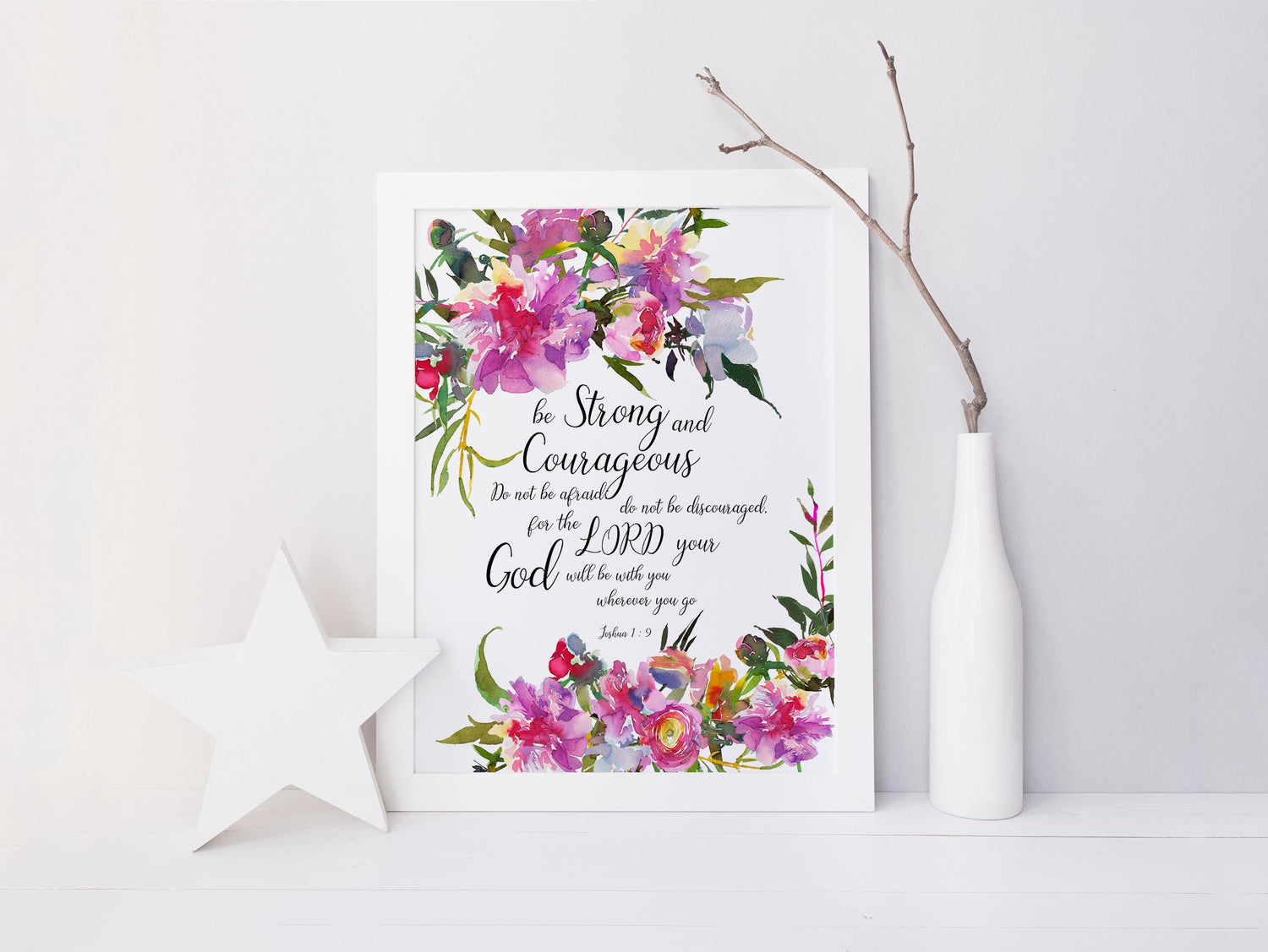 floral christian wall art, christian wall art uk, contemporary christian wall art, spiritual wall art uk, bible verse