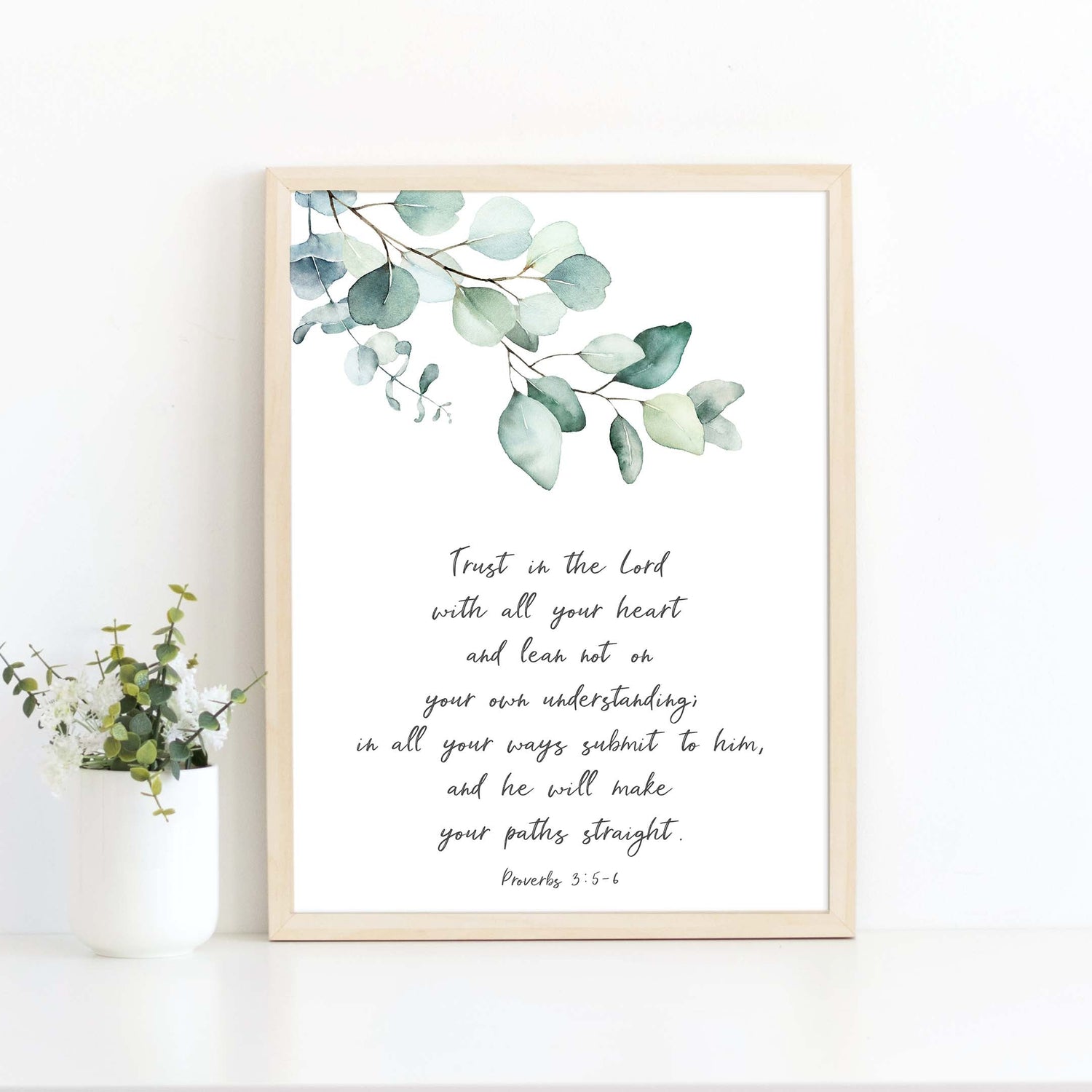 christian pictures with quotes, christian pictures with bible verses, christianity pictures, proverbs 3 5-6 wall art 