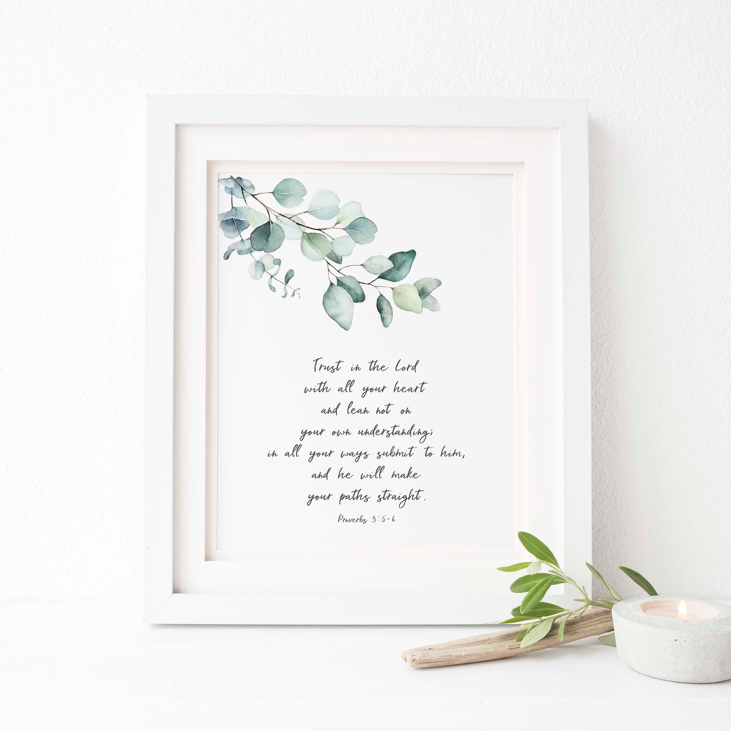 Trust in the Lord printable, trust in the lrod with all your heart printable, trust in the Lord quote, christian art