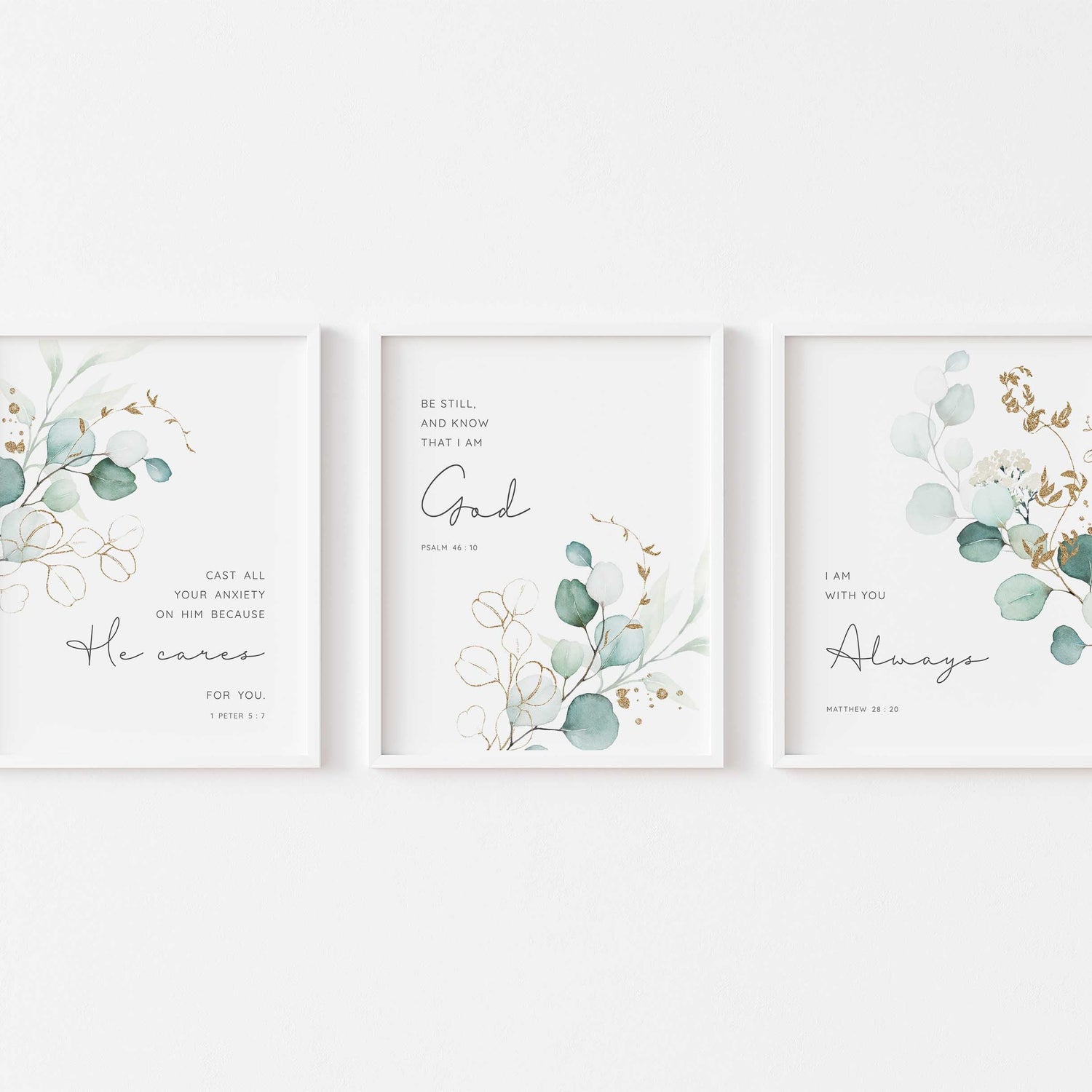 Christian Print Sets, Contemporary Christian Wall Art Uk, Bible Art, modern christian wall art, christian artwork for home