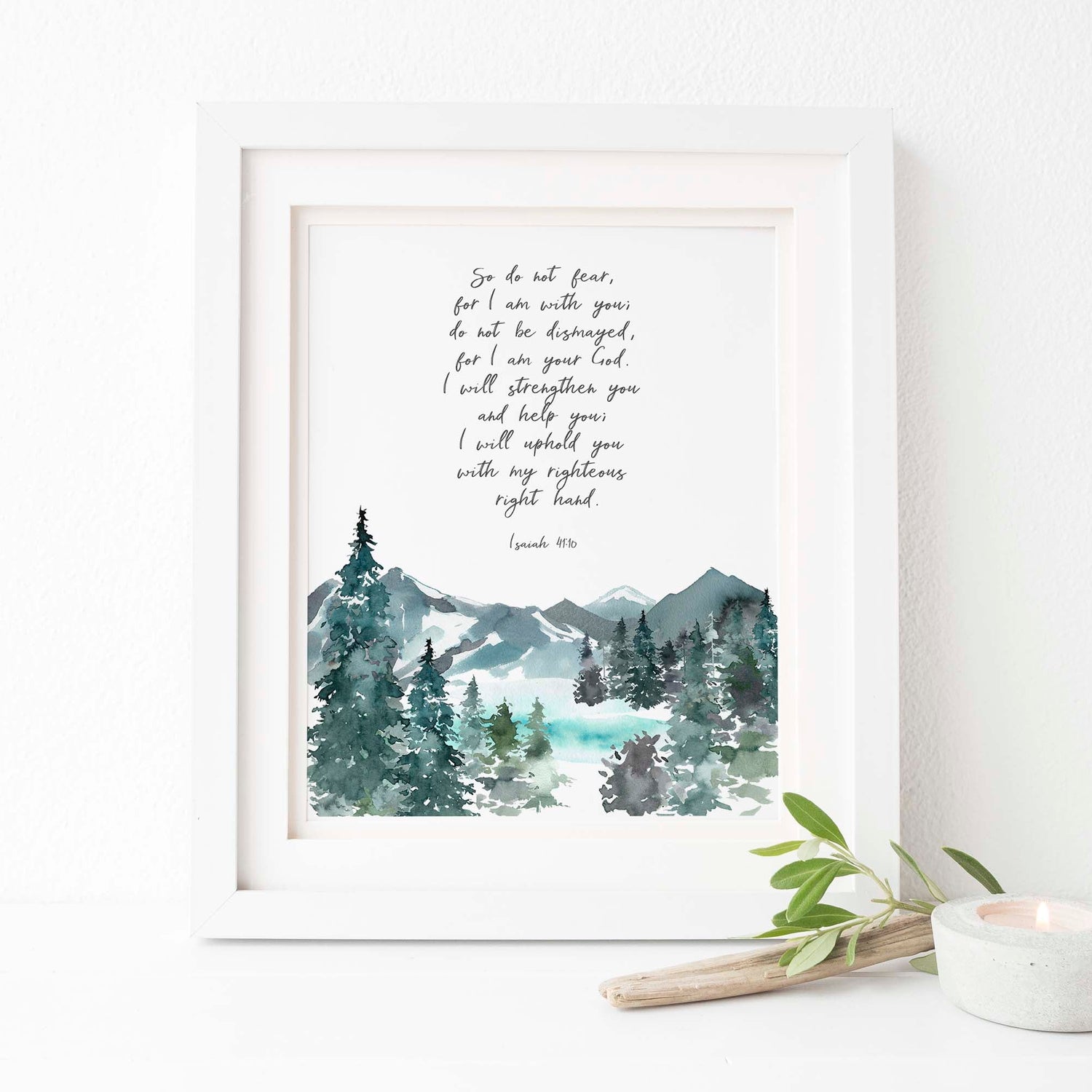 bible Quotes Wall Art, religious art, christian wall art, christian gifts, So do not fear picture, So do not fear print