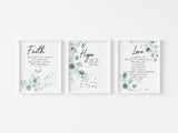 Botanical Christian Wall Decor, christian home decor uk, contemporary christian wall art, christian decor online, art