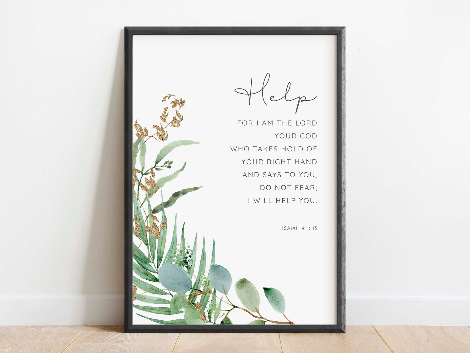 Bible Verse Art Print, Religious Wall Decor, comforting bible verse, Bible Verses Religious Faith Gift, Modern Christian Art