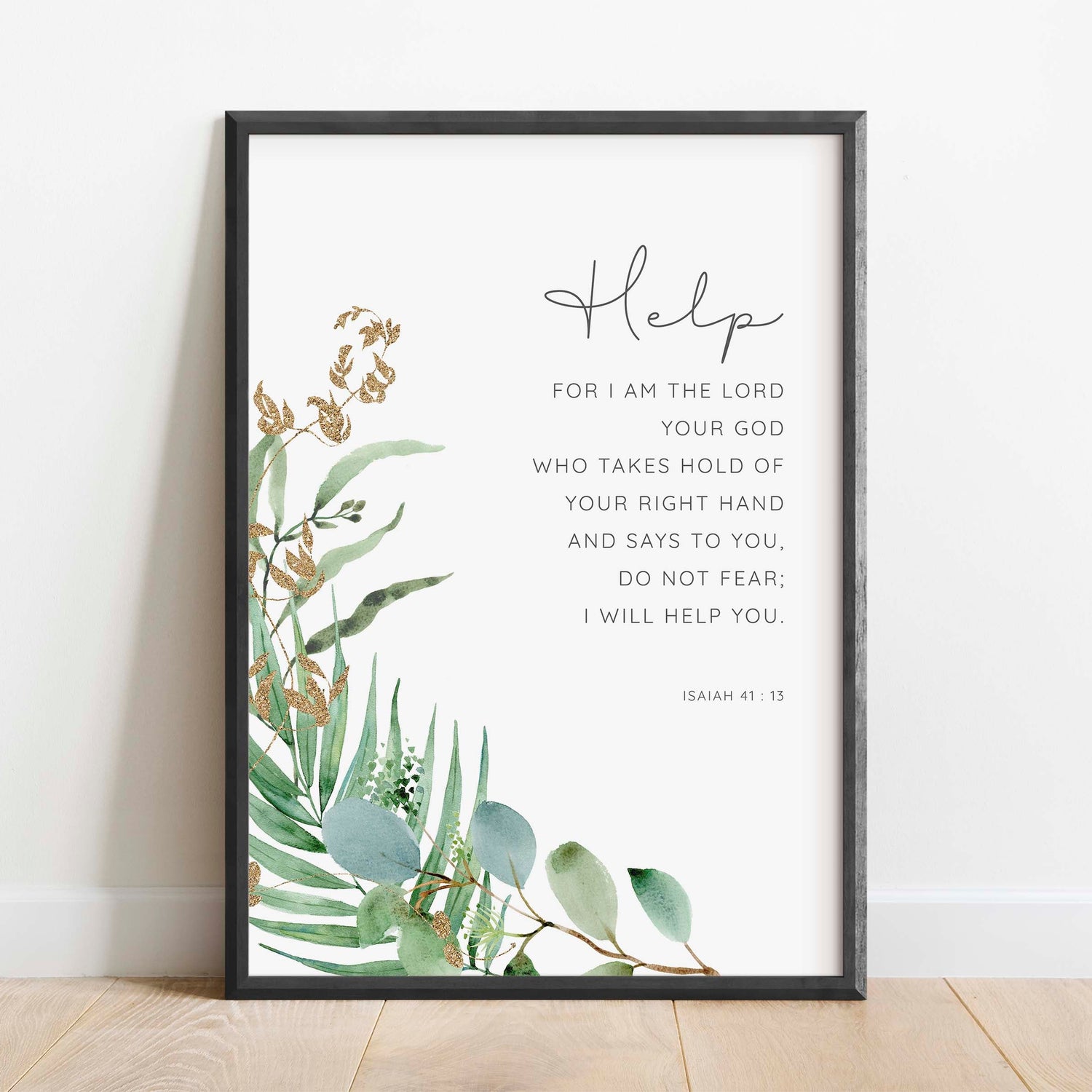 Bible Verse Art Print, Religious Wall Decor, comforting bible verse, Bible Verses Religious Faith Gift, Modern Christian Art