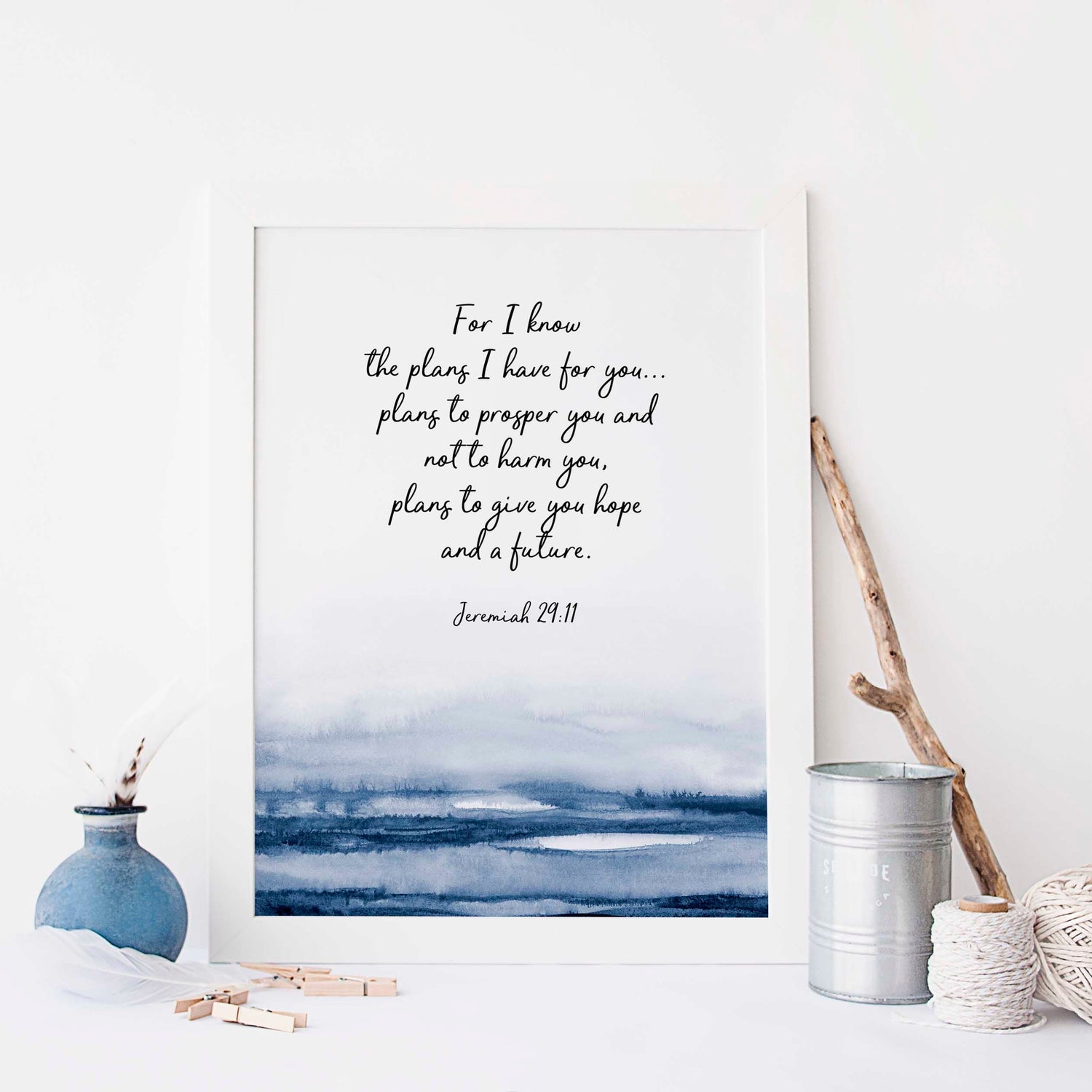 jeremiah 29 print, jeremiah 29 printable, jeremiah 29 11 wall art, jeremiah 29 wall art, jeremiah 29 picture, for i know print