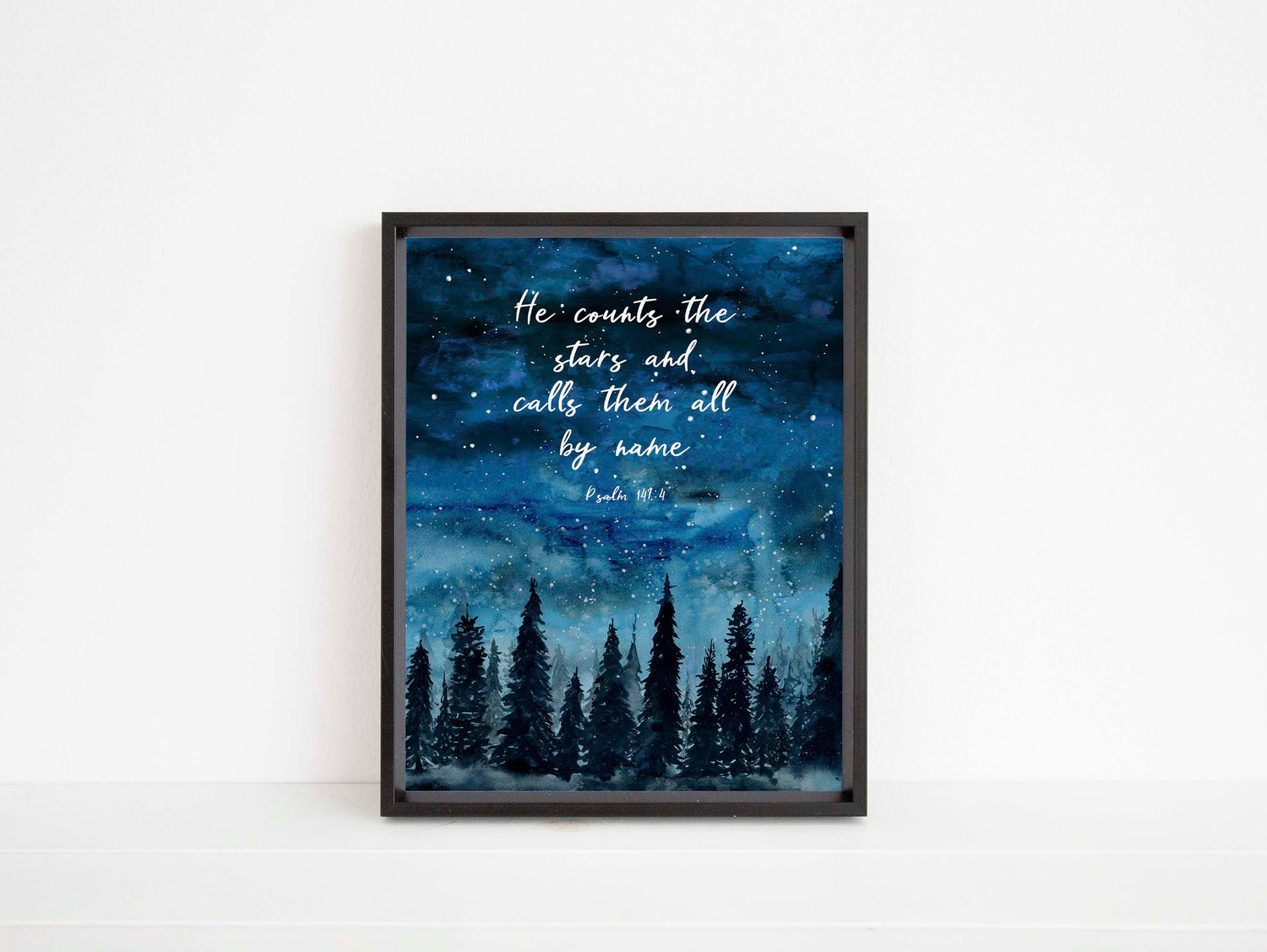 psalm 147 4 decor, psalm 147 4 gift, psalm 147 4 picture, christian wall art, christian decor, christian prints, christian art