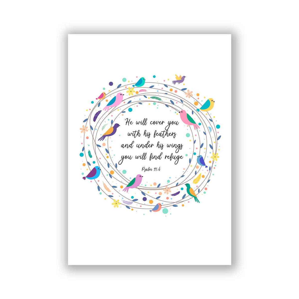 Psalm 91 Picture, feather bible quotes, feather bible scripture, bible verses about refuge, bible verses about feathers