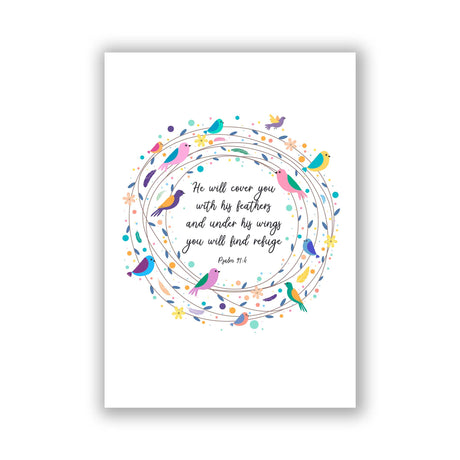 Psalm 91 Picture, feather bible quotes, feather bible scripture, bible verses about refuge, bible verses about feathers