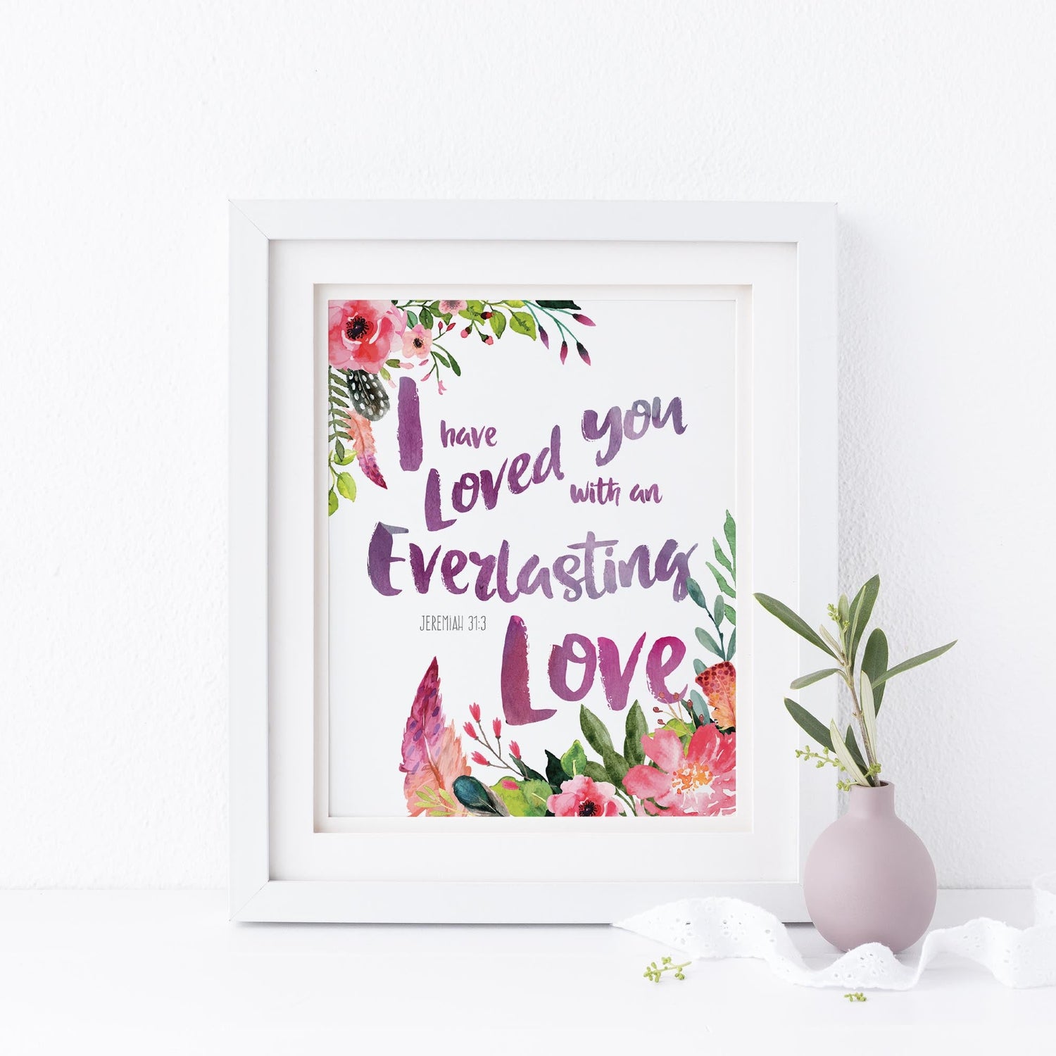 Jeremiah 31 Print, Jeremiah 31 Printable, Jeremiah 31 Printable Wall Art, Jeremiah 31 Printed Wall Art, Jeremiah 31 Art