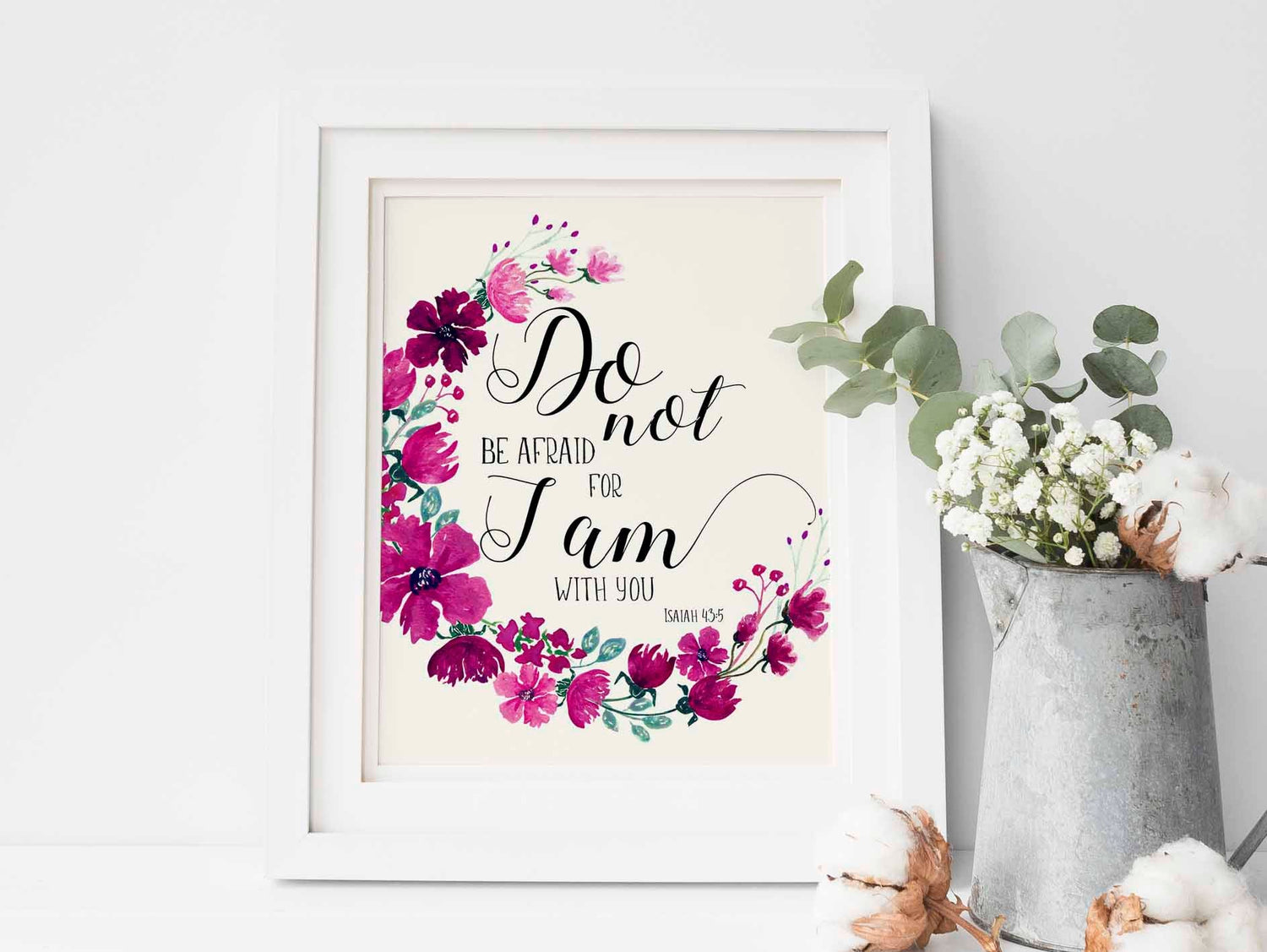 fear not for i am with you bible verse, do not fear bible verse isaiah, do not be afraid scriptures, scripture art print