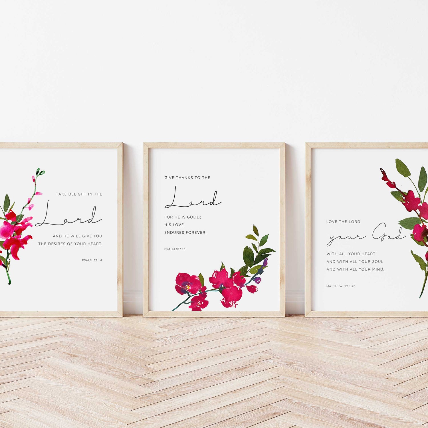 Love the Lord your God Printable, Give thanks to the Lord print, Give thanks to the Lord wall art, Give thanks to the Lord printable