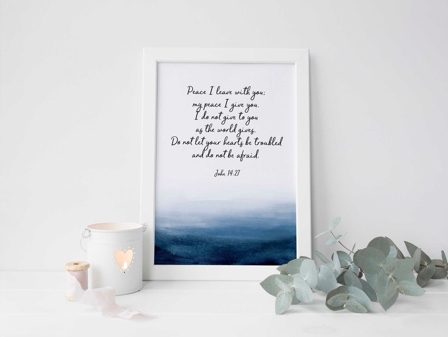 Bible Verse Wall Art Bathroom, Religious Wall Art, Abstract Christian Art, abstract christian wall art, peace art, peaceful wall art