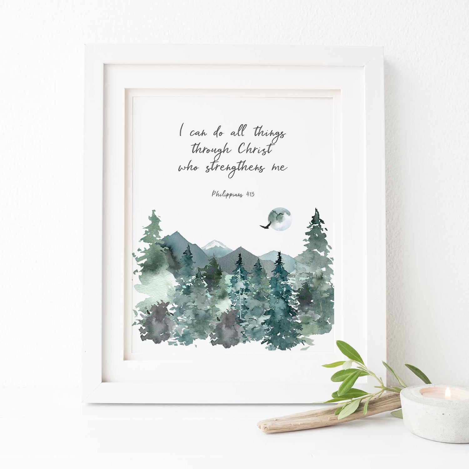 Philippians 4 13 art, Philippians 4 13 wall art, Philippians 4 13 wall decor, Philippians 4 13 pictures, Christian Art