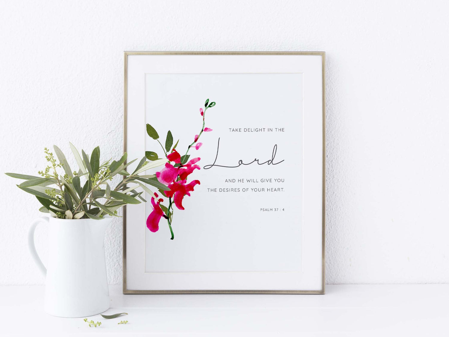 pretty christan print, cute christian wall art, cute christian prints, contemporary christian art, bible verse prints psalms
