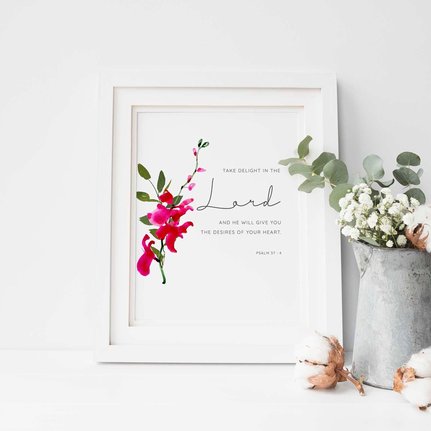 take delight in the Lord print, take delight in the lord wall art, take delight in the lord printable, take delight in the lord art